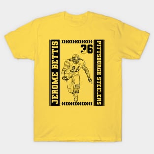 jerome bettis || pittsburgh steelers | Black Retro T-Shirt